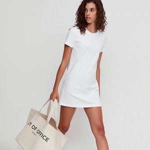 Babaton white tshirt dress (alvena)